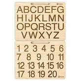 2 in 1 Tracing Board combo - English and Number two Boards